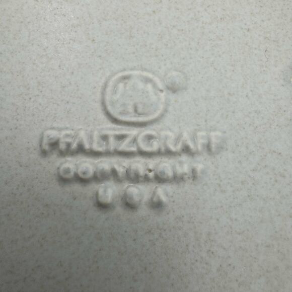 Pfaltzgraff A Joyous Heart Tray Blue Floral Stoneware 13x6 Vintage USA - Picture 6 of 9